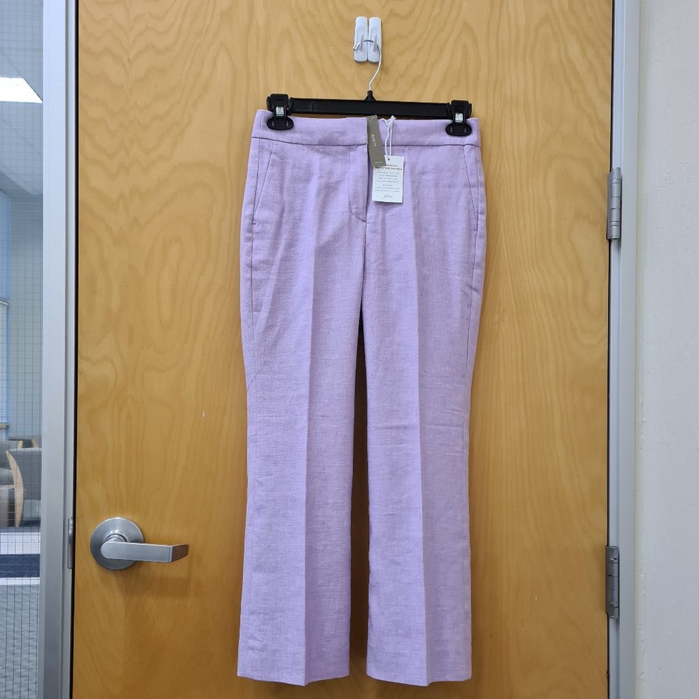 J. Crew NWT Linen Kickout Crop Pant size 6